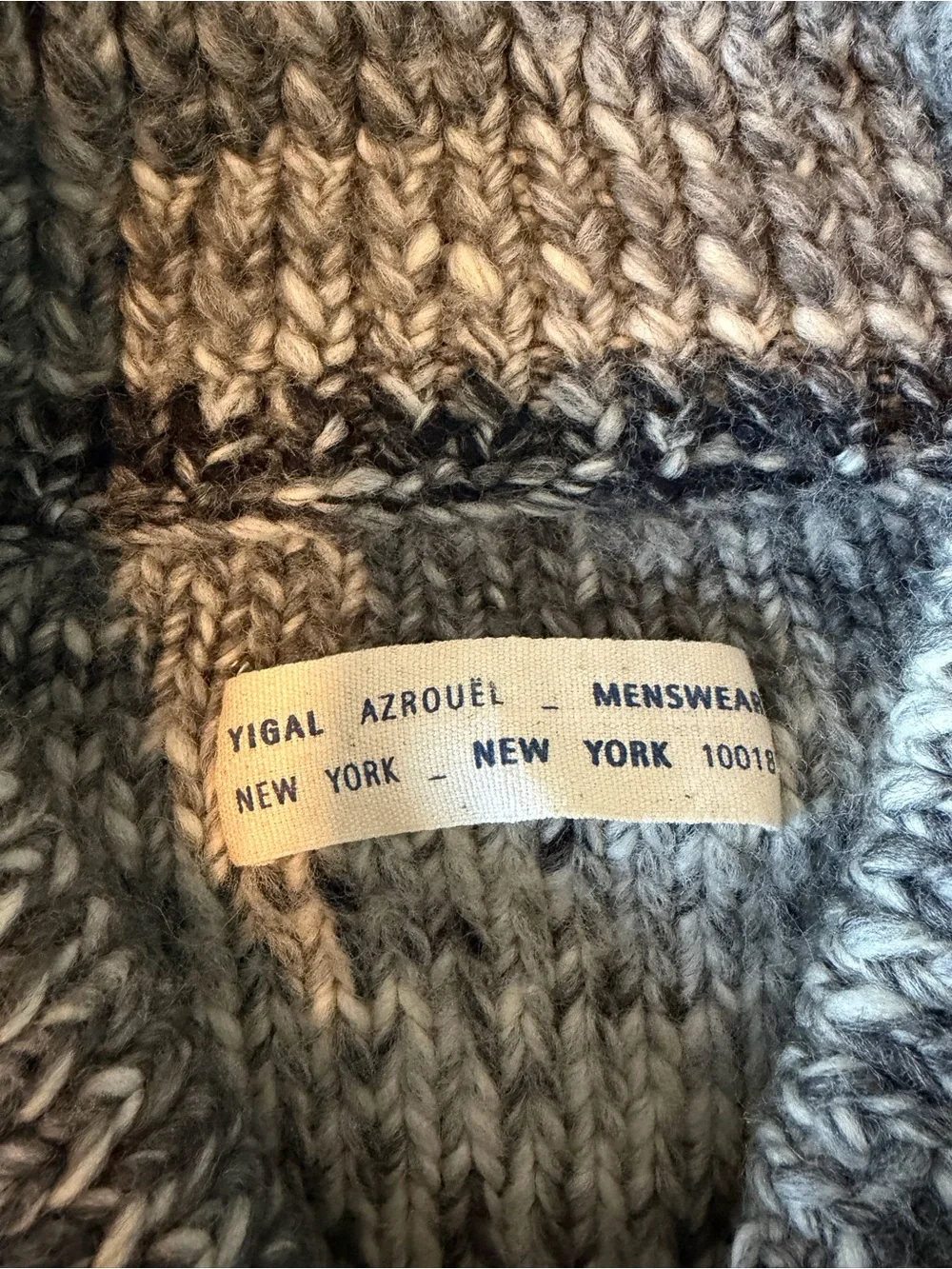 Yigal Azrouel Gray Marled Shawl Collar Cardigan - Picture 4 of 5